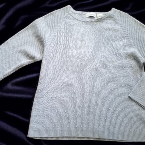 * RICHARDS & JONES Gray Ribbed Long Sleeved Top Ladies LARGE - Picture 3 of 4
